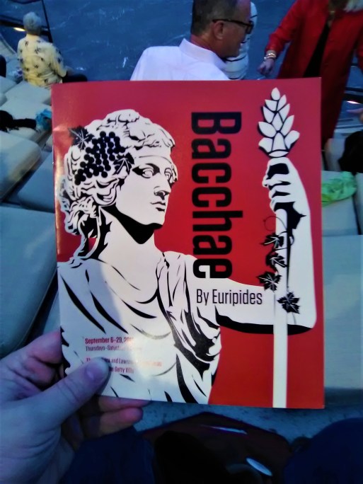 Getty Villa - Bacchae Program